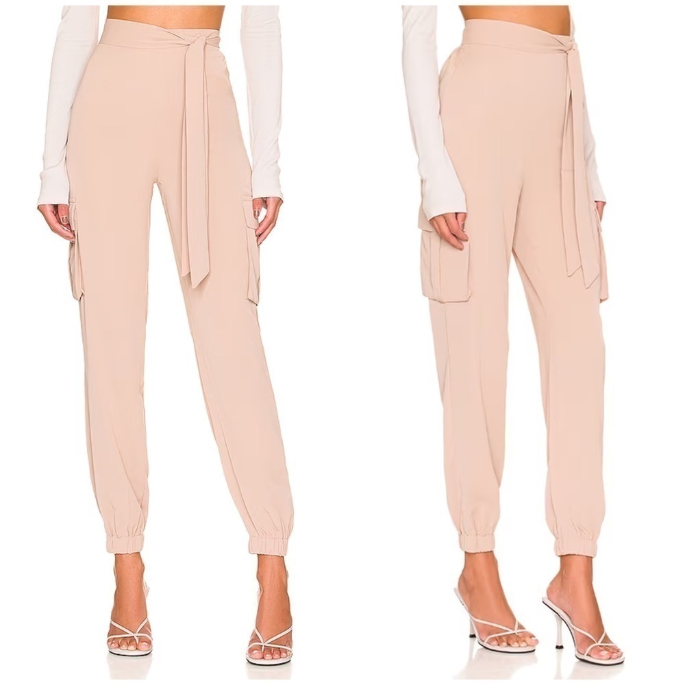 Superdown Rachel Cargo Pant in Nude Size XL